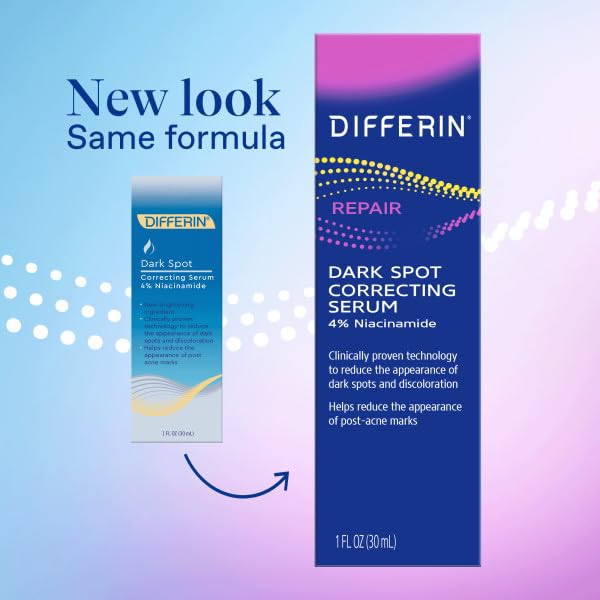 Differin Dark Spot Correcting Serum — 4% Niacinamide for Acne-Prone Skin