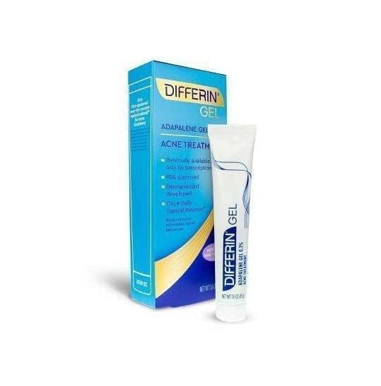 Differin Adapalene Gel 0.1% Acne Treatment — 45g x 2 (180-day supply) | Rx-Strength Retinoid