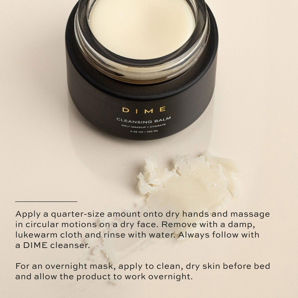 DIME Beauty Cleansing Balm – Makeup Remover, Hydrating Cleanser with Squalane | 3.38 oz