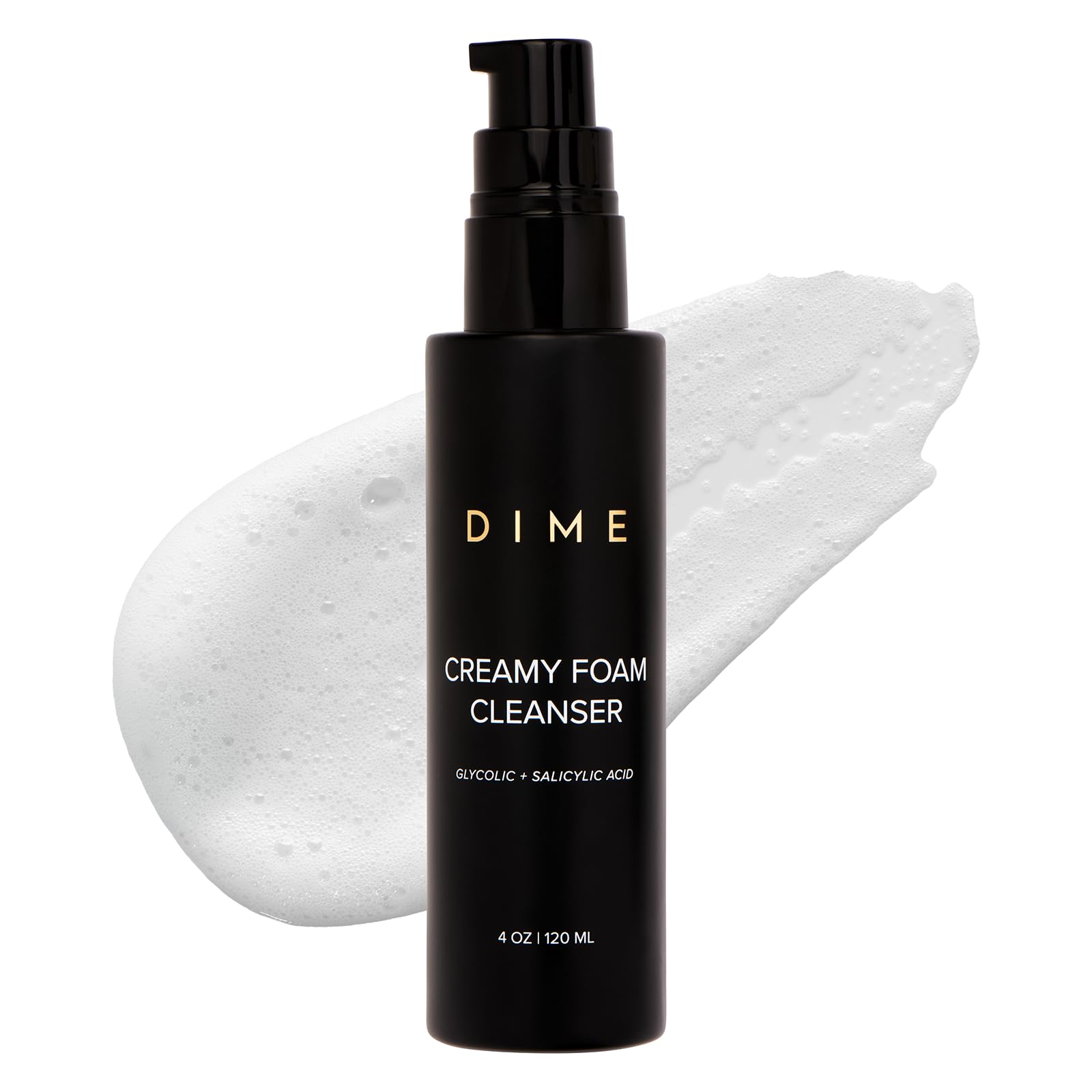 DIME Beauty Creamy Foam Cleanser | Foaming Face Wash for Oily Skin – 4 oz / 120 ml
