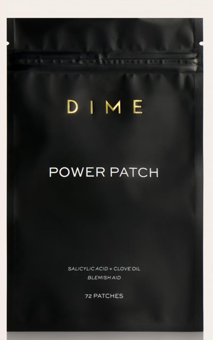 DIME Beauty Power Patch – 72 Count Hydrocolloid Pimple Patches with Salicylic Acid, Vitamin A & Clove Oil