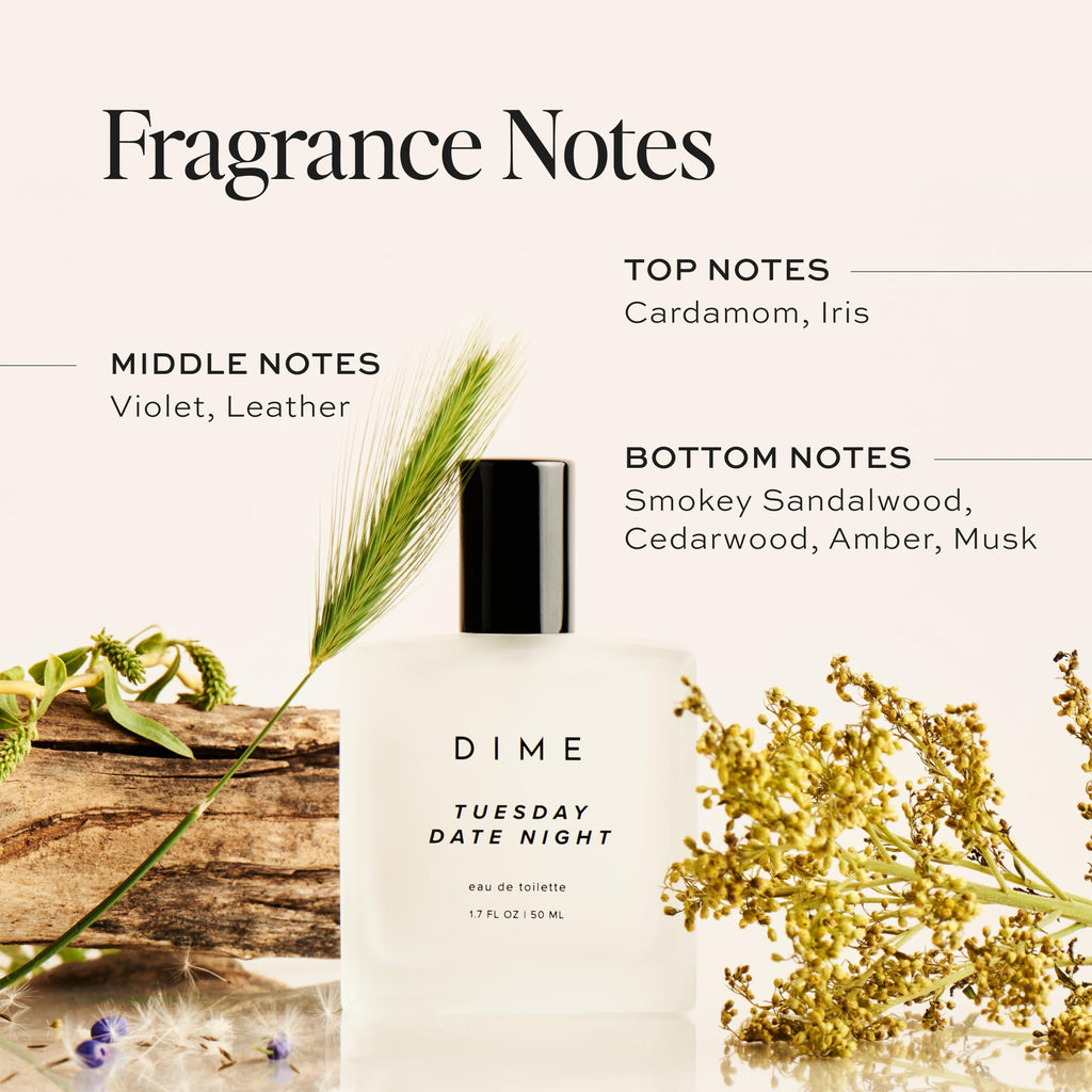 DIME Beauty Tuesday Date Night Perfume – 1.7 oz / 50 ml | Woody Musk, Clean & Vegan