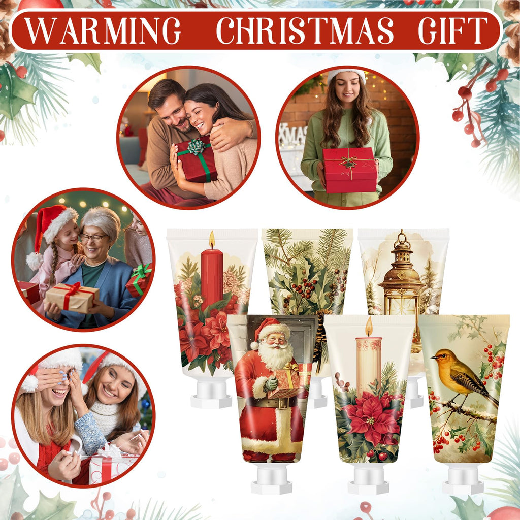 Dimsile 48-Piece Christmas Hand Cream Gift Set – 6 Fragrances, Travel-Size Moisturizers