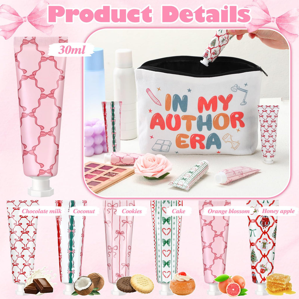Dimsile 48 Pink Bow Hand Cream Gifts – Travel-Size Party Favors, Six Scents