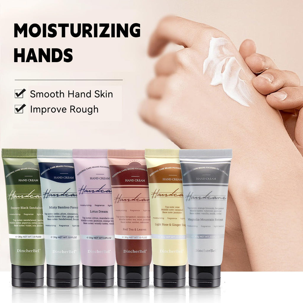 DincherBel 100-Pack Light Rose & Ginger Sugar Hand Cream – Travel Size 1 oz/30 ml