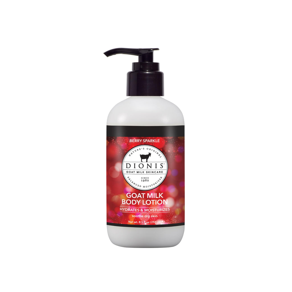Dionis Berry Sparkle Goat Milk Body Lotion 8.5 oz | Hydrating, Non-Greasy