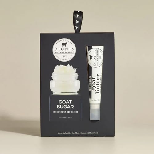 Dionis Goat Milk Lip Polish & Butter Lip Mask Duo – Pack of 2 | Lip Care Set