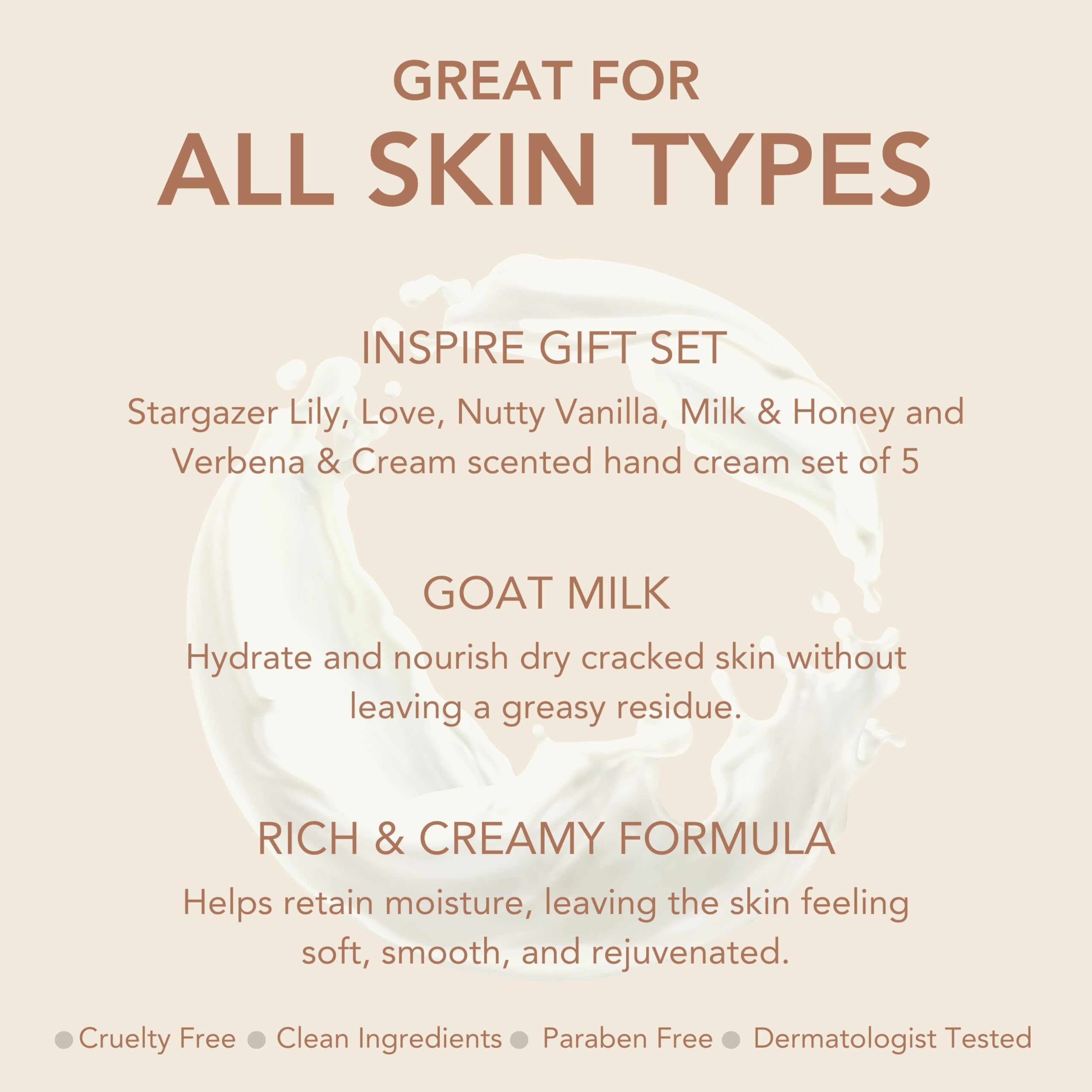 Dionis Goat Milk Hand Cream Inspire 2024 — 6-Pack Gift Set (1 oz Each)