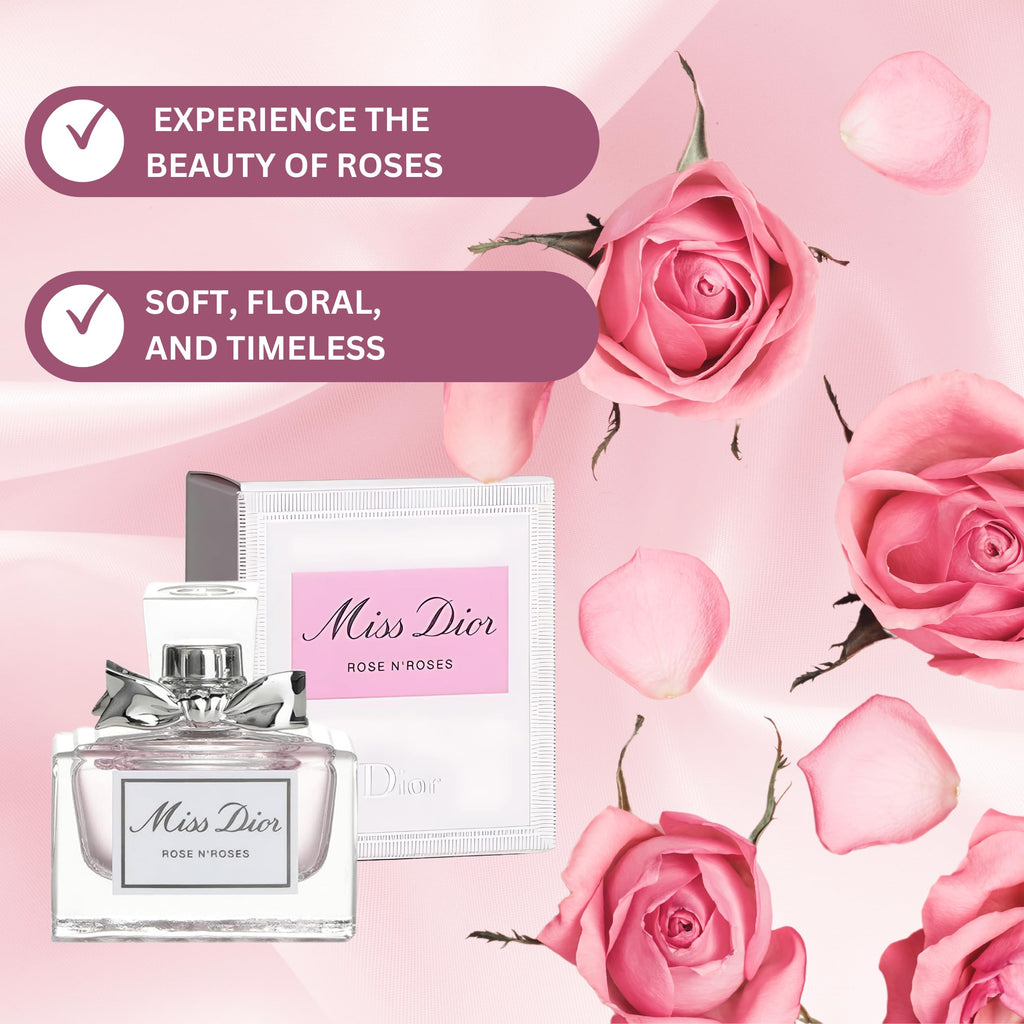 Miss Dior Rose N' Roses EDT 5ml by Dior – Floral Rose & Citrus Scent