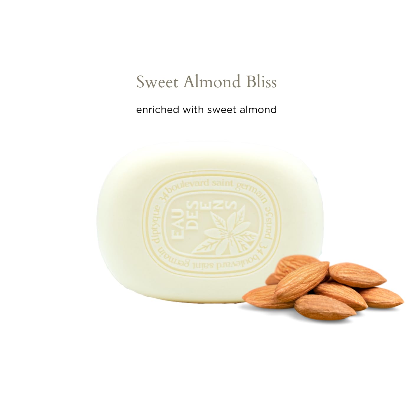 Diptyque Eau des Sens Scented Shower or Bath Soap 150g – Luxury Soap Bar by Diptyque Paris