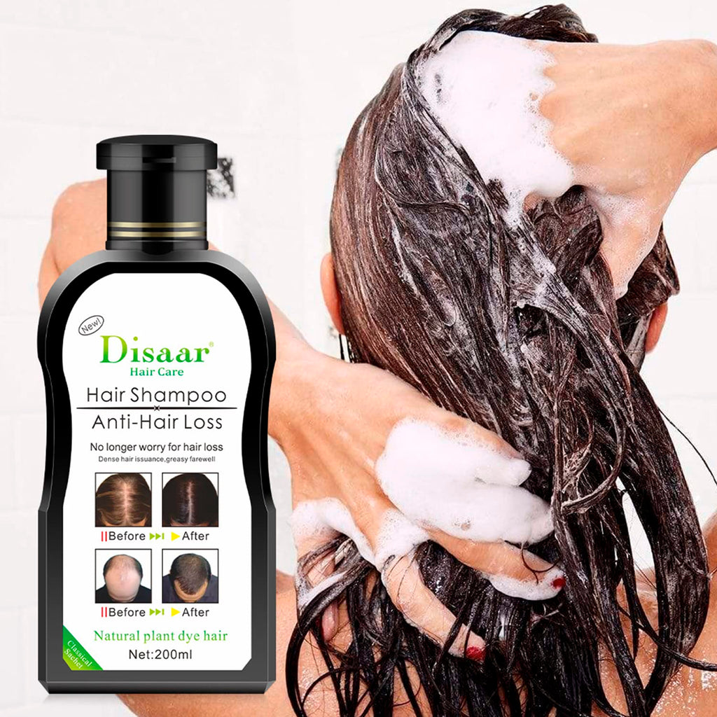DISAAR Beauty Anti-Hair-Loss Shampoo & Growth Serum 200ml – Herbal Scalp Care & Regrowth Support