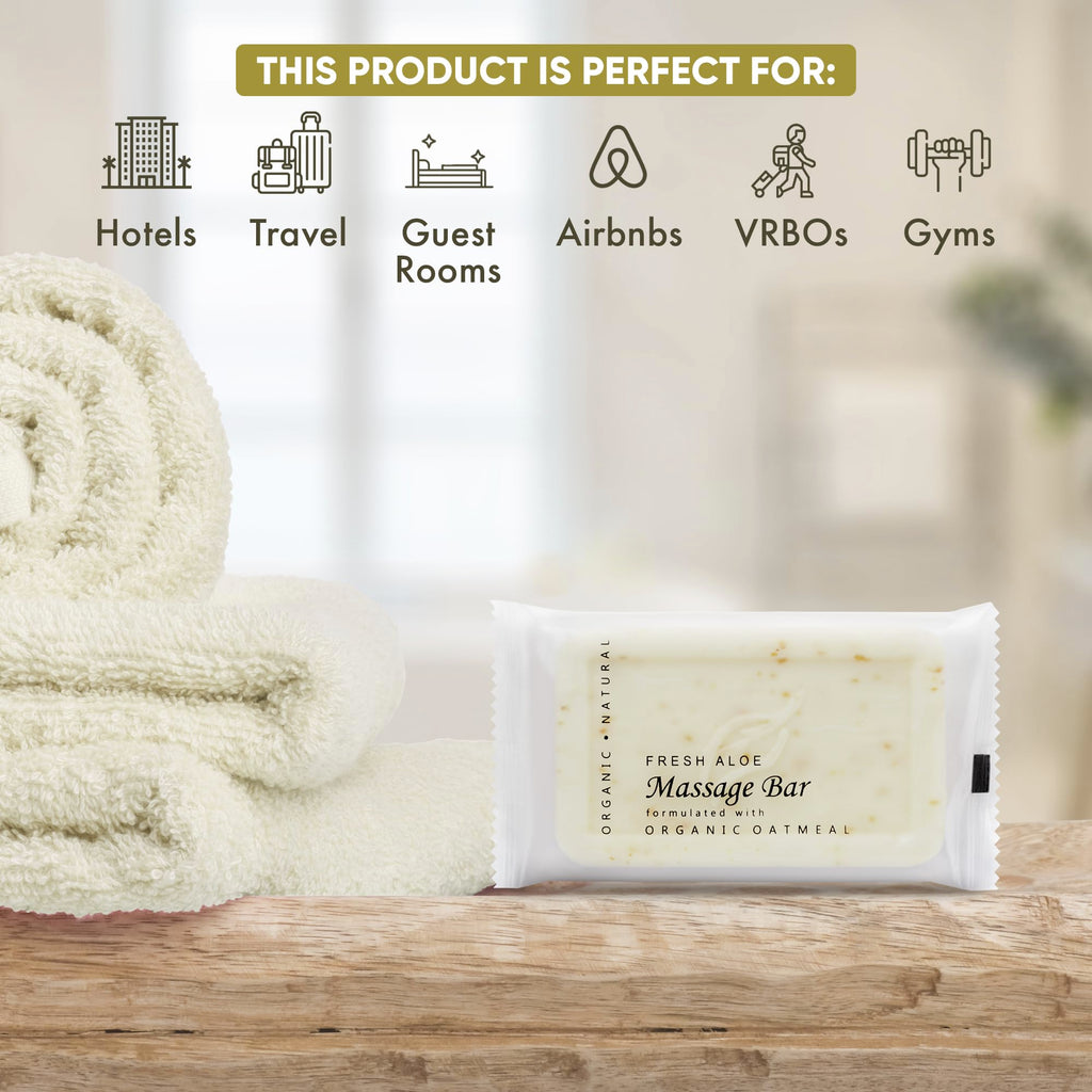 1-Shoppe All-in-Kit Travel Size Hotel Bar Soap – 100 Count, Oatmeal & Aloe, Paraben Free