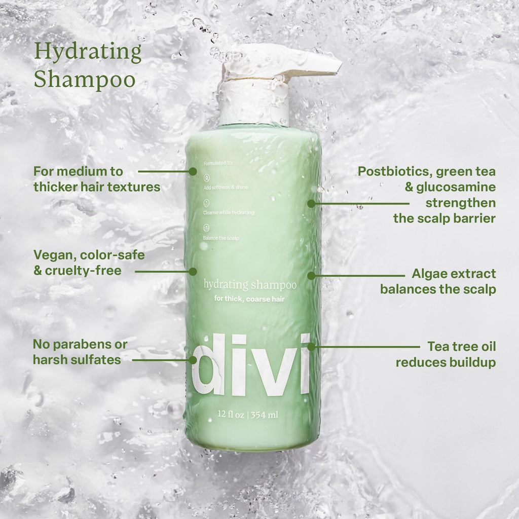 Divi Hydrating Shampoo & Conditioner – Deep Moisture for Thick Hair