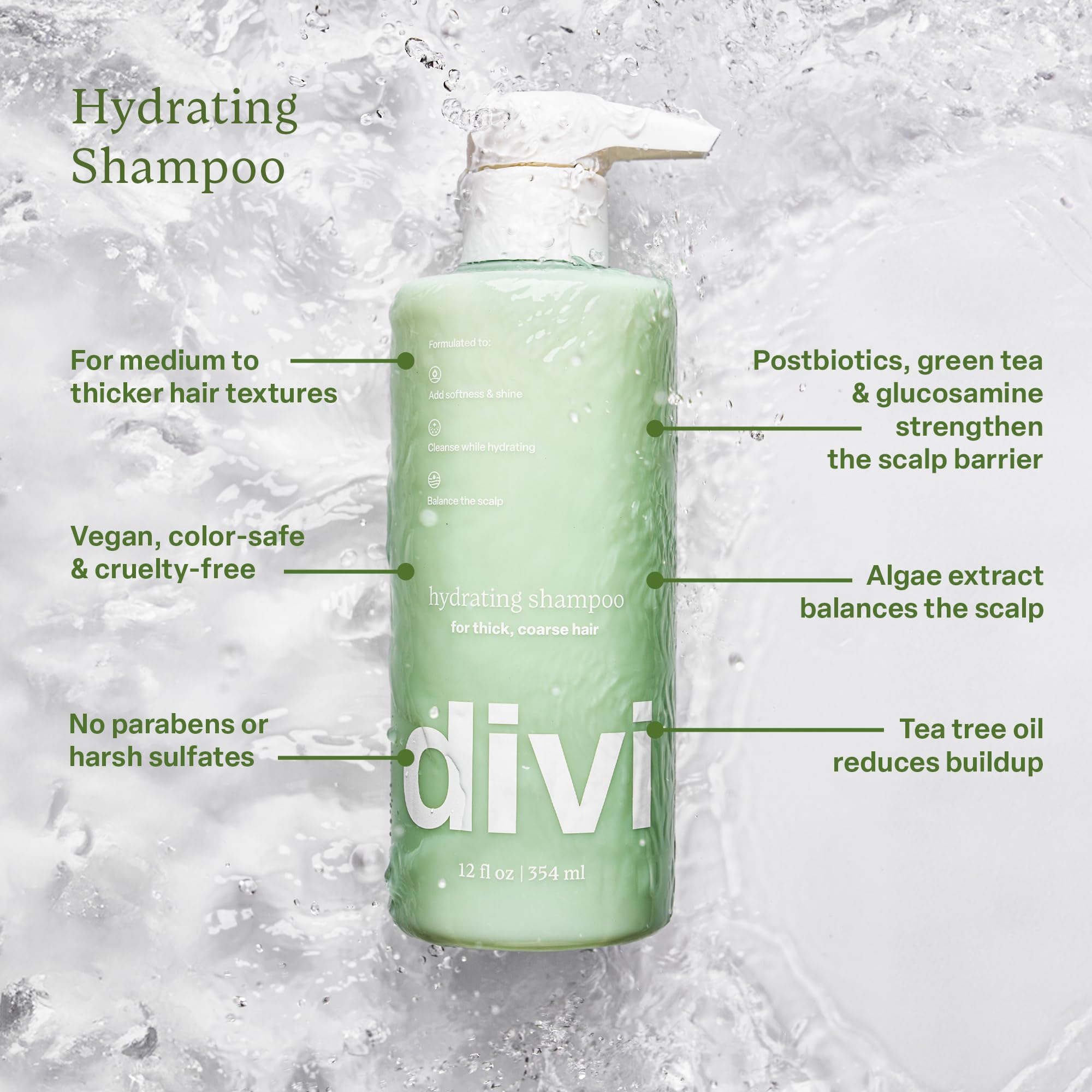 Divi Hydrating Shampoo & Conditioner – Deep Moisture for Thick Hair