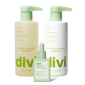 Divi Volumizing Starter Bundle – Shampoo, Conditioner & Scalp Serum for Fine & Thinning Hair | Lightweight Hair Care 3-Piece Set