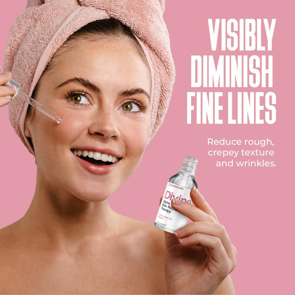 Divine Derriere Glycolic Acid Peel 70% – At-Home Professional Chemical Peel for Face