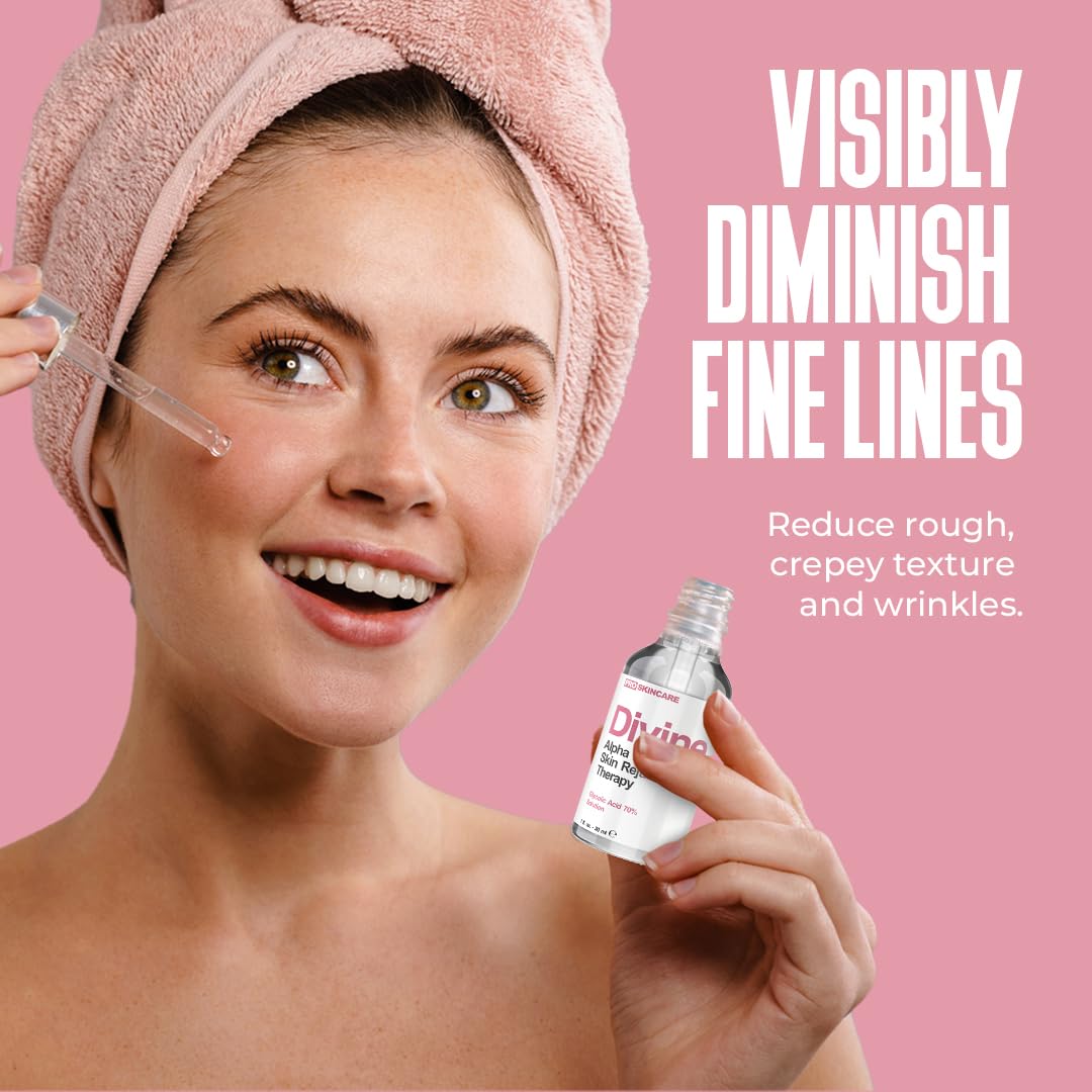 Divine Derriere Glycolic Acid Peel 70% – At-Home Professional Chemical Peel for Face