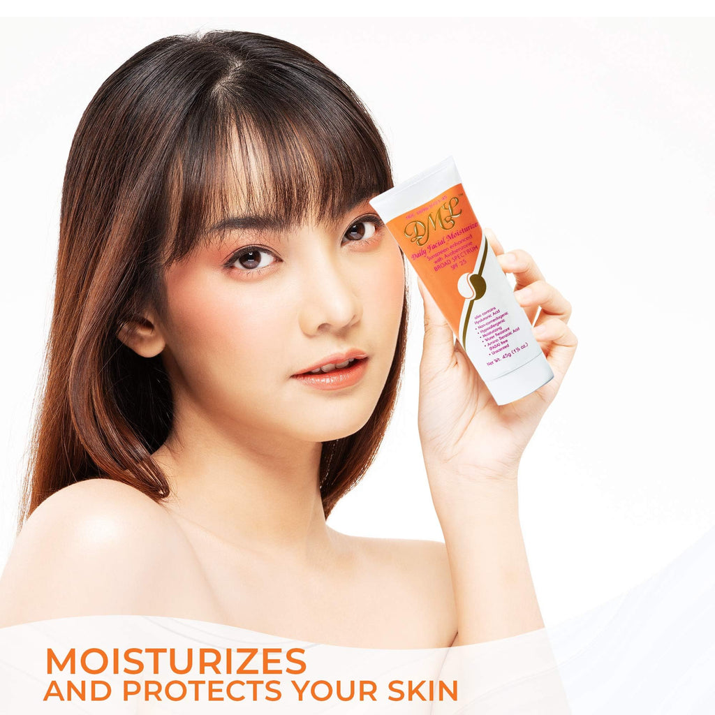 DML Daily Facial Moisturizer SPF 25 - 1.5 oz | Fragrance-Free & Hypoallergenic