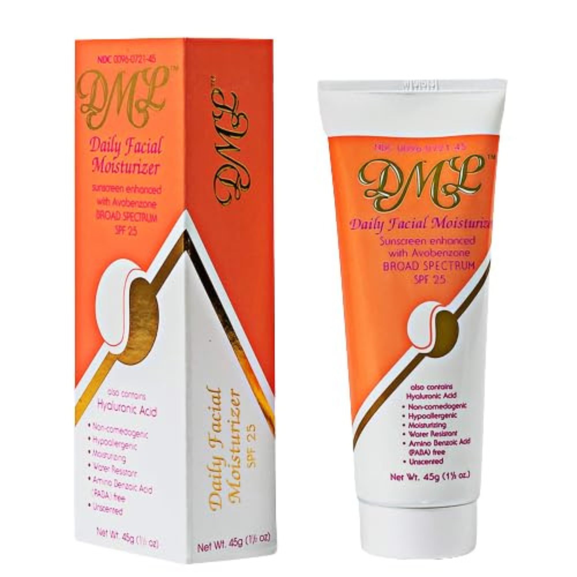 DML Daily Facial Moisturizer SPF 25 - 1.5 oz | Fragrance-Free & Hypoallergenic