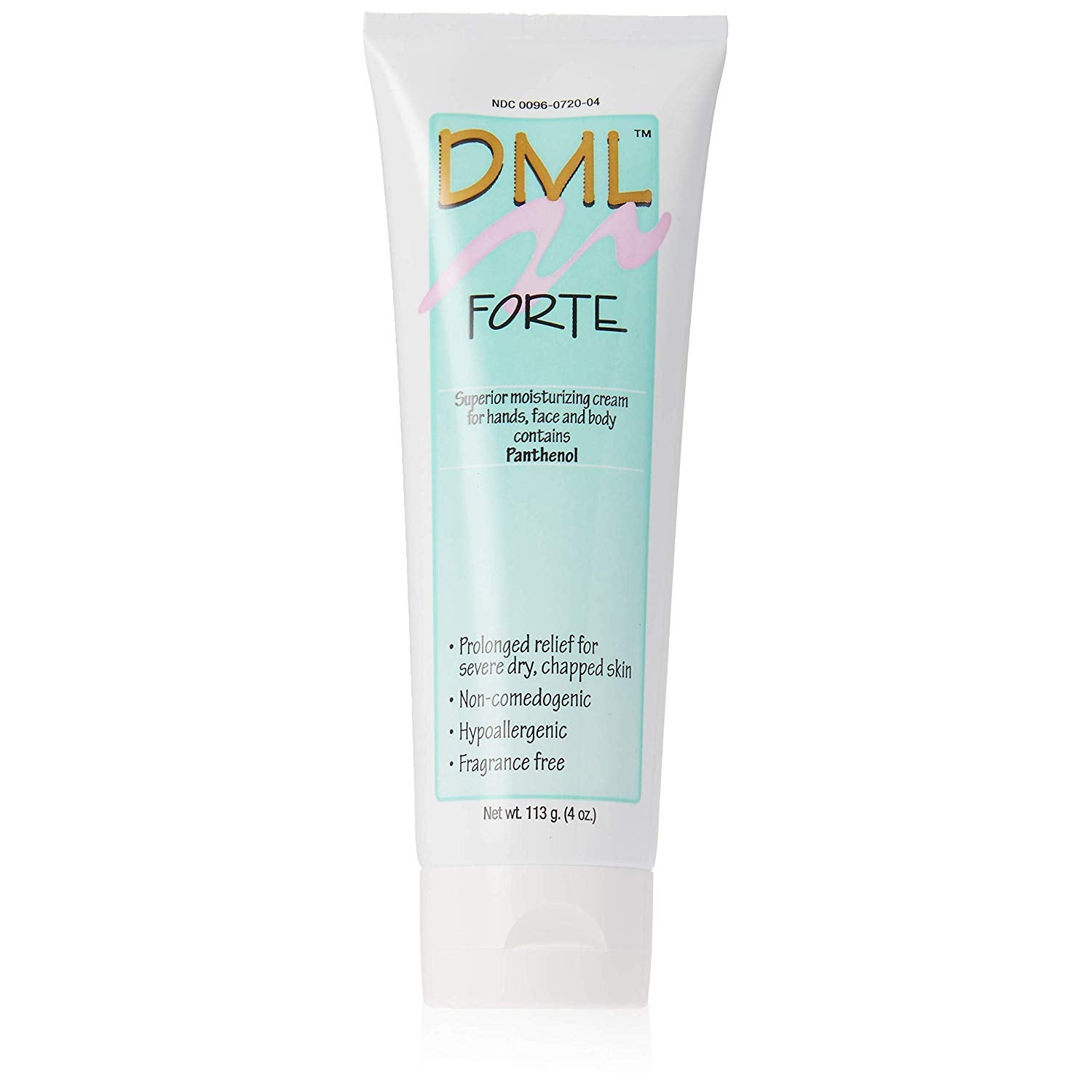 DML Forte Cream 4 oz (Pack of 4) | Fragrance-Free, Hypoallergenic Hydration