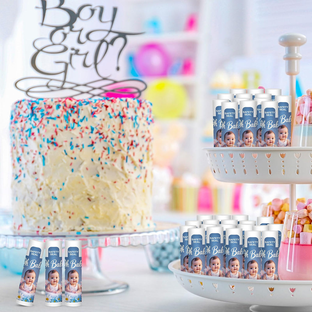 Dmsky Oh Baby Lip Balm Bulk 60 Pack | Baby Shower Favors & Gift Ideas