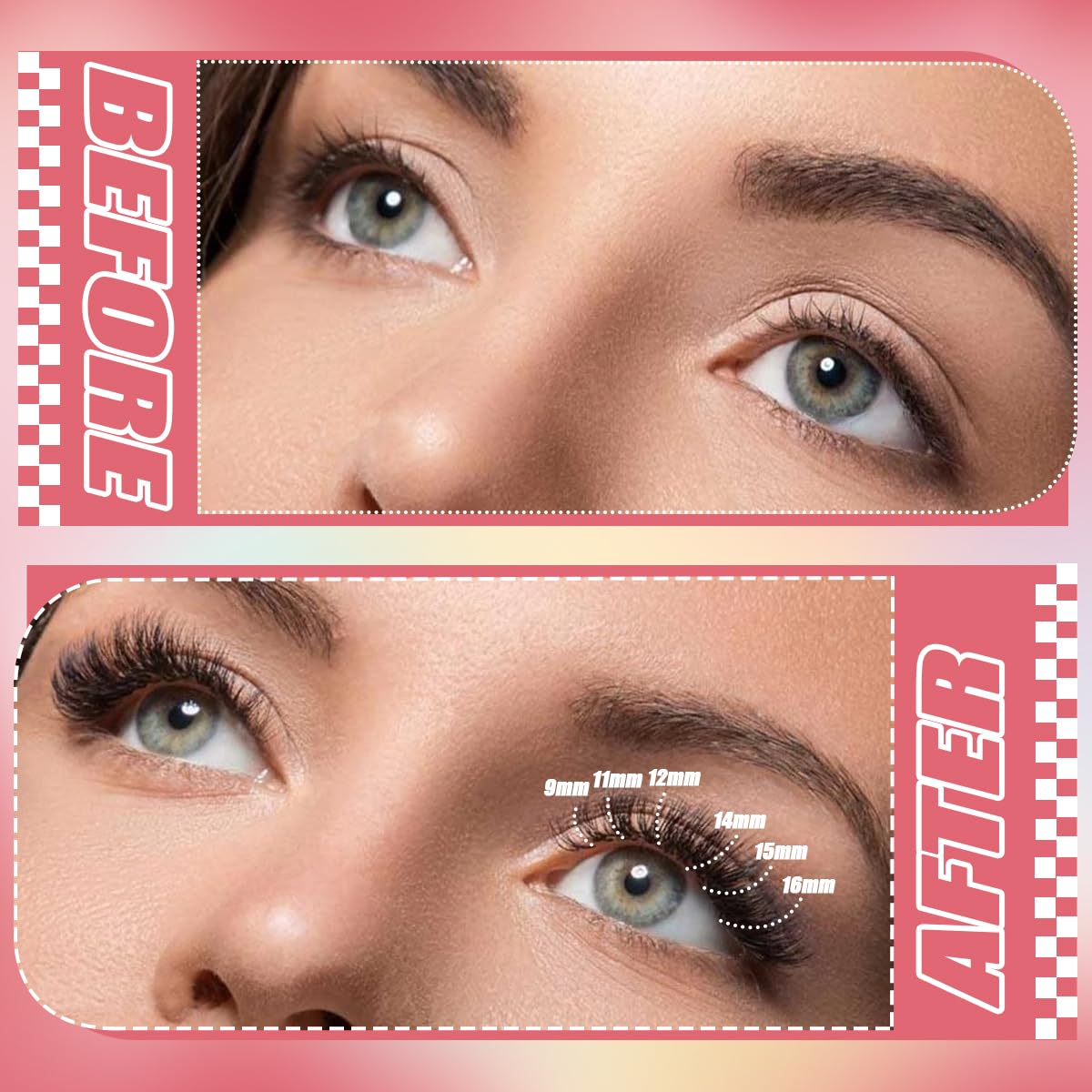 DNSGOOR DIY Lash Extension Kit – 280 Lashes, Bond & Seal, Cleanser, USB Lash Fan
