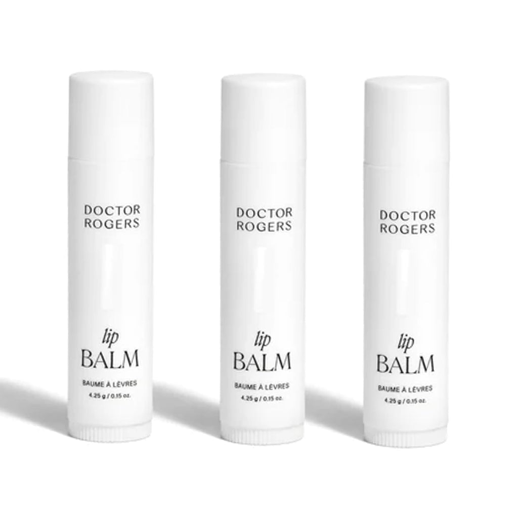 Doctor Rogers Lip Balm — Hydrating & Softening Lip Moisturizer, 0.15 oz (4.25 g) Pack of 3