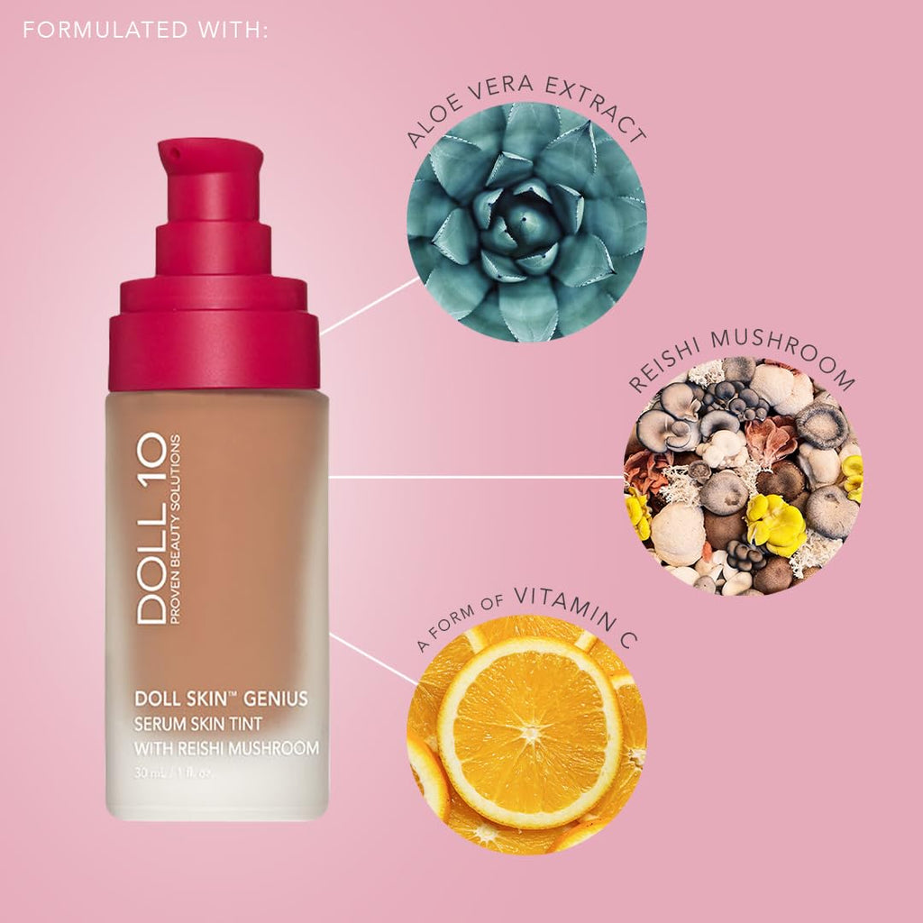 Doll Skin Genius Serum Skin Tint with Reishi Mushroom (Light/Medium) | Doll 10 NO
