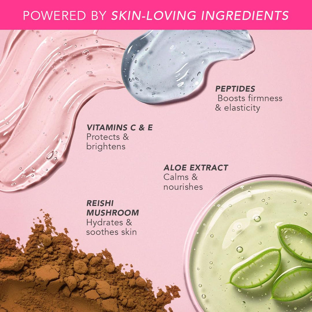Doll 10 Peptide Bounce Balm Foundation Light – Hydrating, Buildable Coverage for Mature Skin | Vegan & Clean