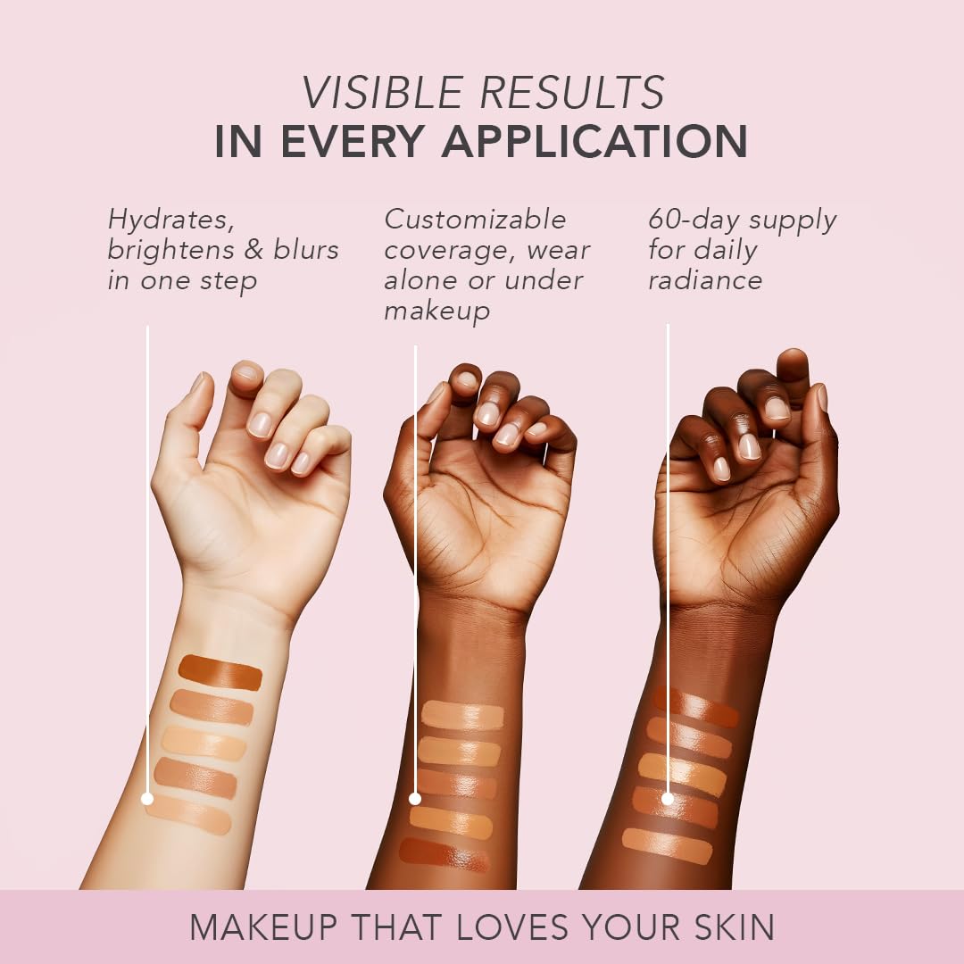 Doll 10 NO TCE Liquid Filter – CC Cream & Lightweight Skin Tint (Tan/Deep) | Vegan, Clean Makeup