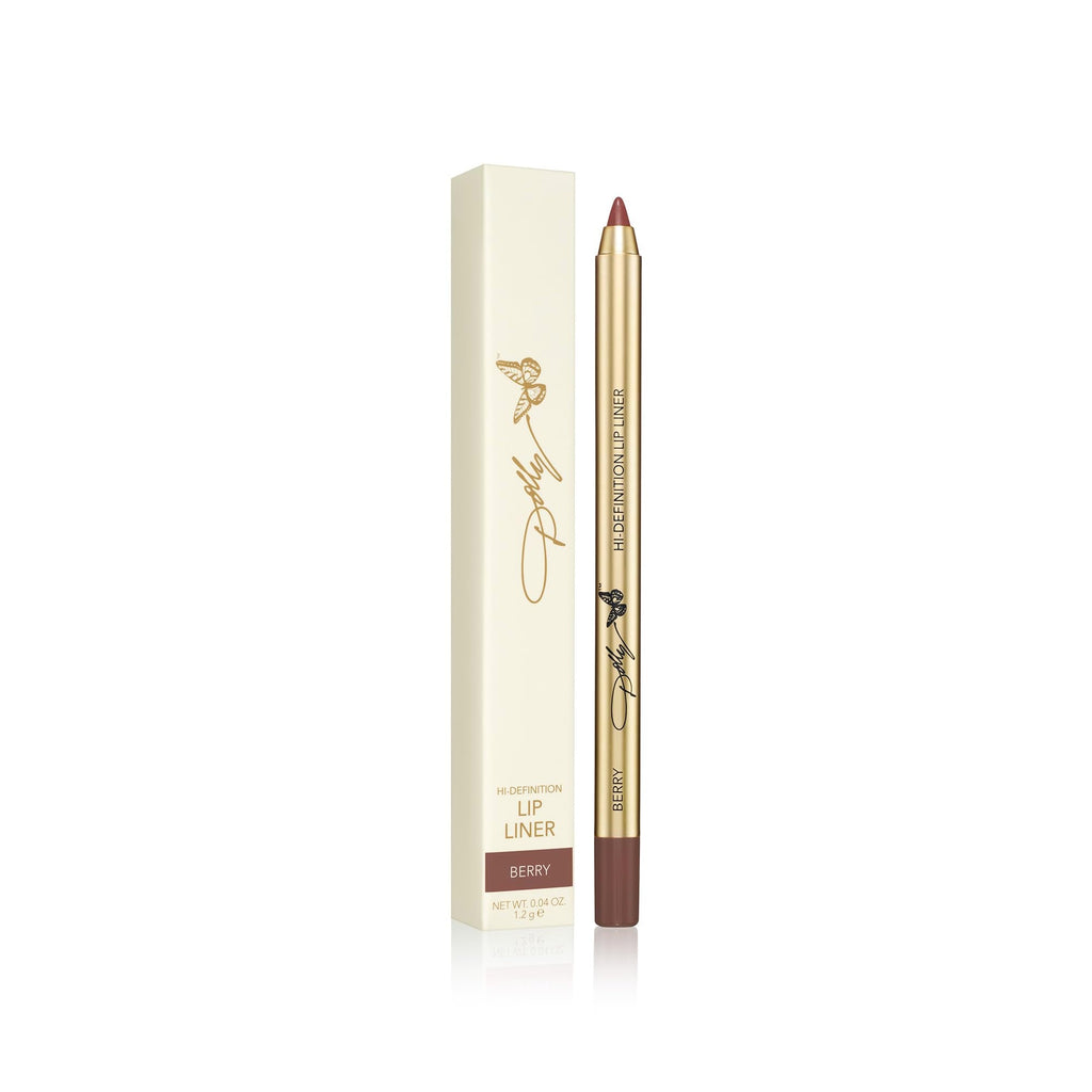 SCENT BEAUTY Dolly Beauty Hi-Definition Lip Liner – All Day Wear Demi-Matte Pencil in Berry