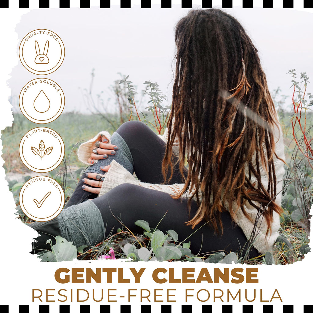 Dollylocks Cleansing Rinse-free Shampoo Spray – Plant-Based, Residue-Free (8oz) for Locs, Braids & Extensions