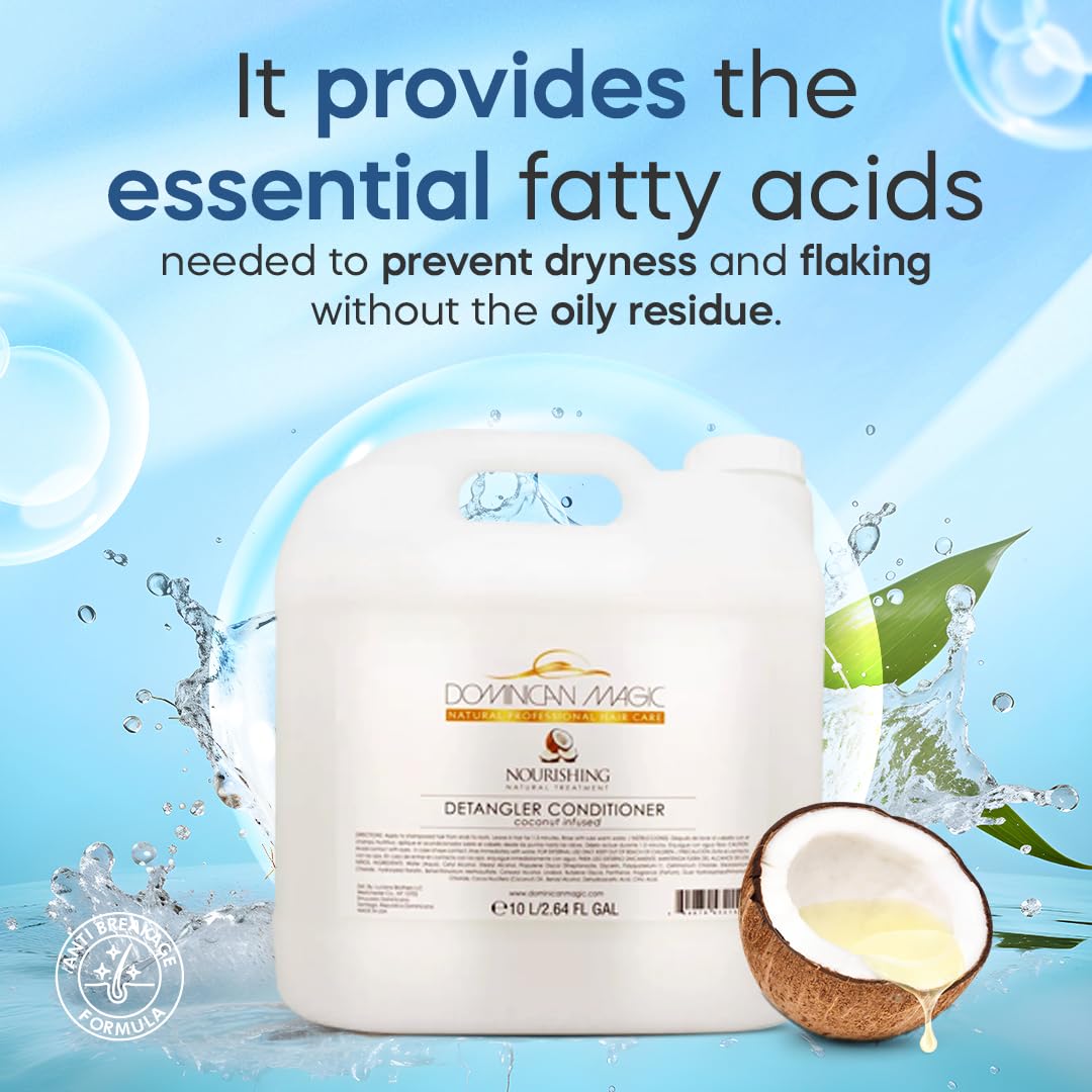 Dominican Magic Detangler Conditioner Coconut Infused 2.6-oz — Silky, Tangled-Free Hair