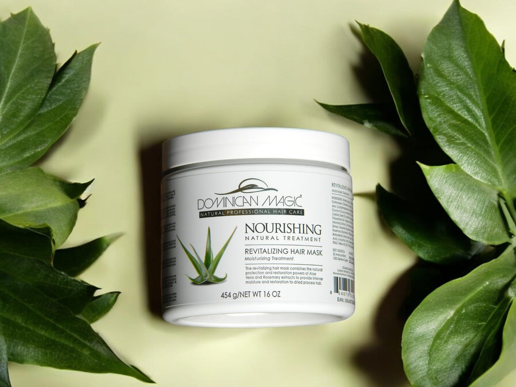 Dominican Magic Nourishing Hair Mask with Aloe Vera – Deep Repair for All Hair Types (16oz)