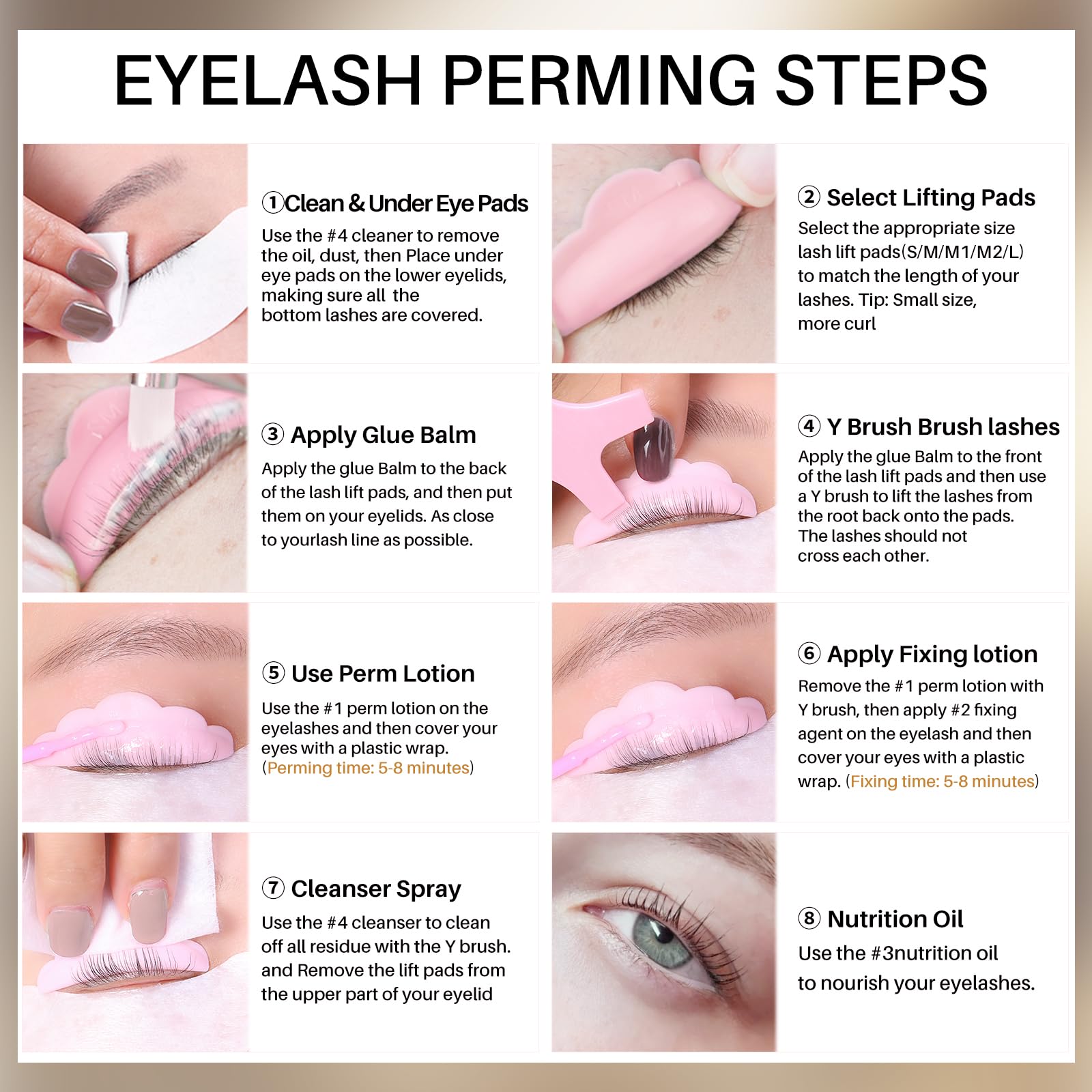 DONG RHYME Lash Lift Kit - At-Home Lash Perm & Brow Lamination Bundle