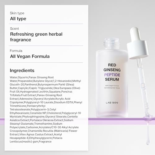 Donginbi LAB 1899 Red Ginseng Peptide Serum | Quick Lifting Facial Serum & Moisturizer