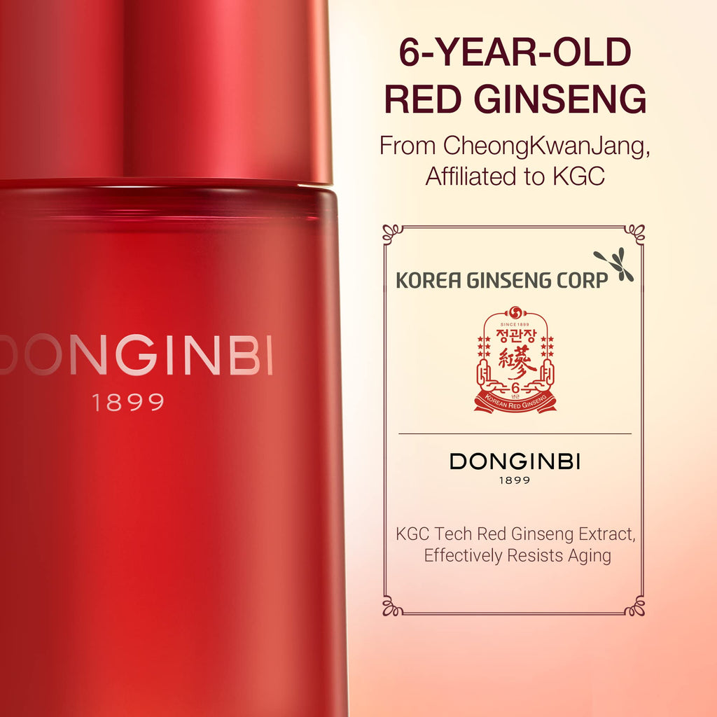 Donginbi Red Ginseng Essential Skin Care Set – Firming Moisturizer & Hydrating Toner