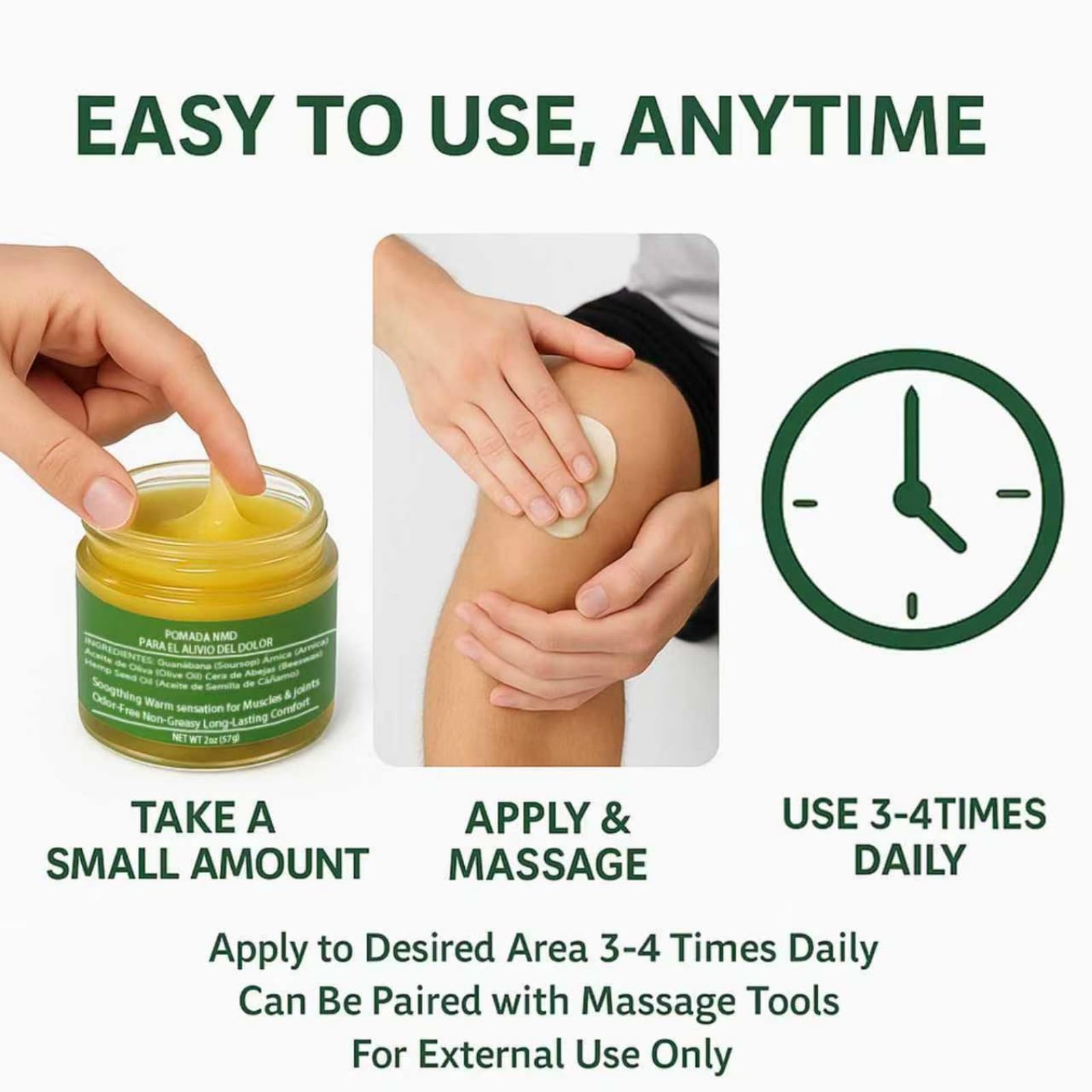 Dotkara NMD Ointment – Pain & Joint Support Cream, Non-Greasy, 2 oz