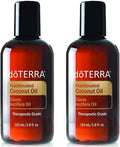 doTERRA Fractionated Coconut Oil 3.8 oz — 2 Pack Carrier Oil for Essential Oils