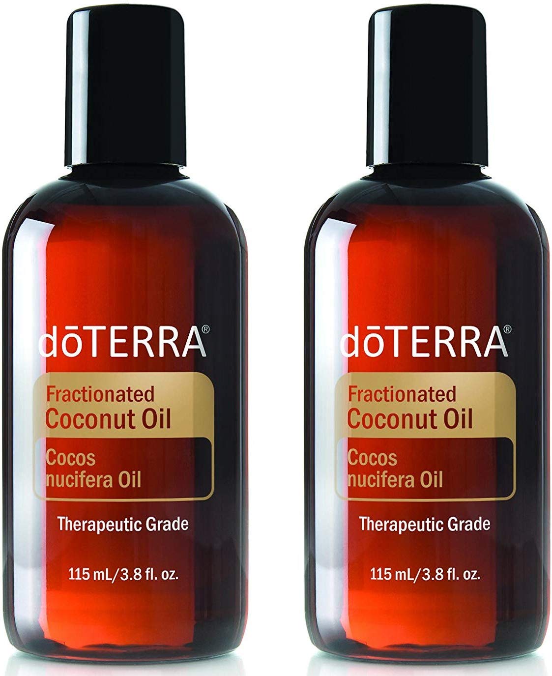 doTERRA Fractionated Coconut Oil 3.8 oz — 2 Pack Carrier Oil for Essential Oils