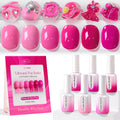 Double Rhythm 6 Pcs HEMA-FREE Gel Polish Set – Same Color, Same Bottle, Soak Off (0.50 oz)