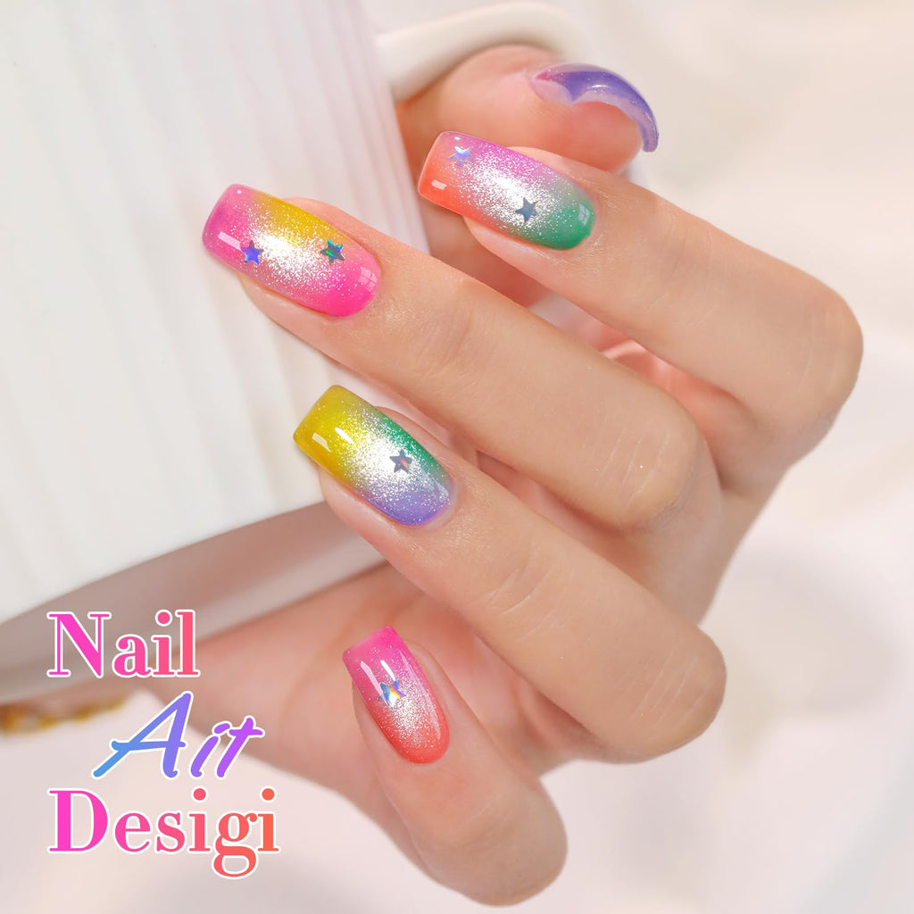 Double Rhythm 6 Pcs 15ml Gel Polish Set – Same Color, Soak Off Jelly Neon Kit