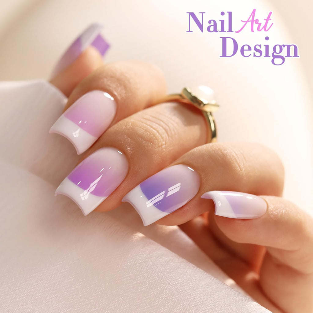 Double Rhythm 6 Pcs 15ml Gel Polish Set – Same Color Soak-Off Kit for Nails (Light to Dark Purple)