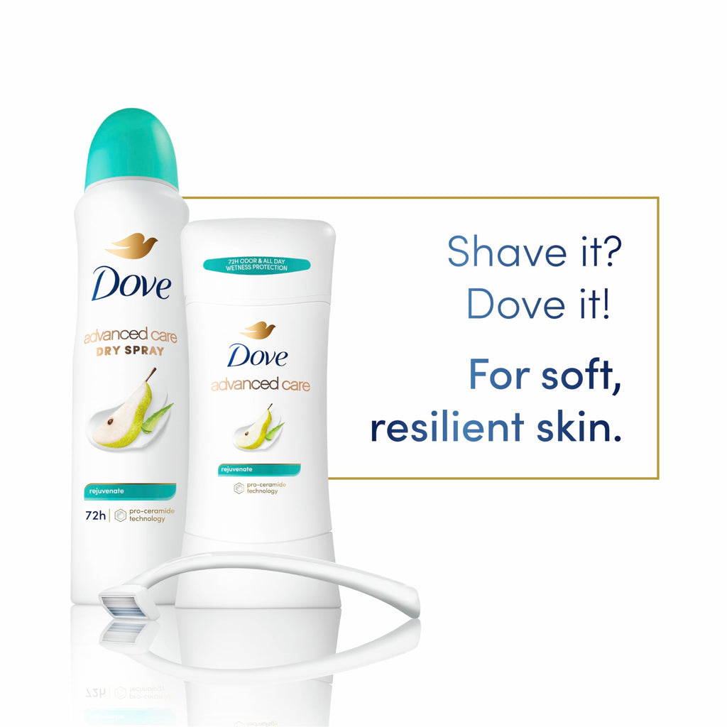 Dove Advanced Care Rejuvenate Antiperspirant Deodorant Stick – Pro-Ceramide Barrier Repair, 72-Hour Odor Control, 4-Count, 2.6 oz