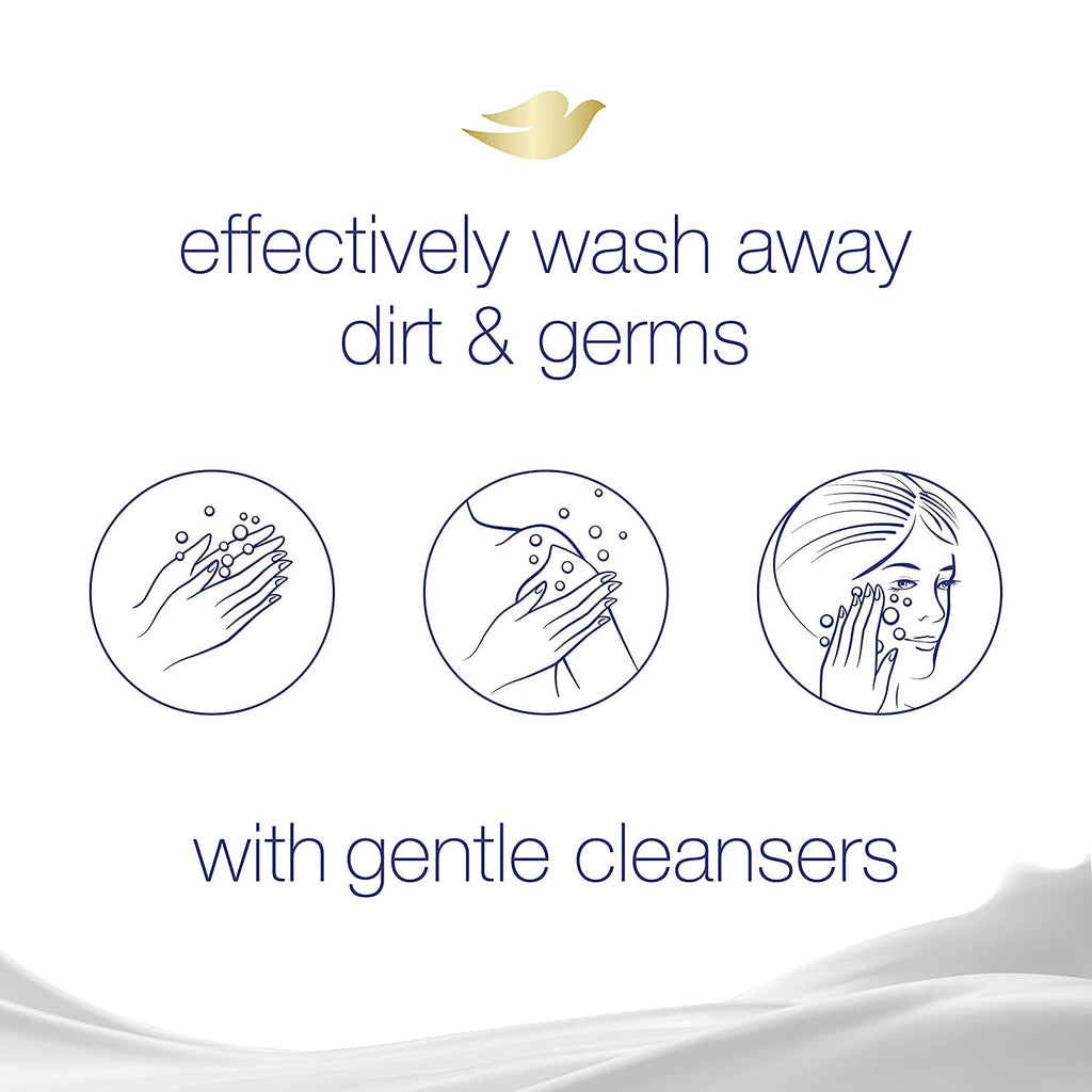 Dove Beauty Bar White 4 oz – 2 Bars (Pack of 5) | Gentle Daily Cleanse