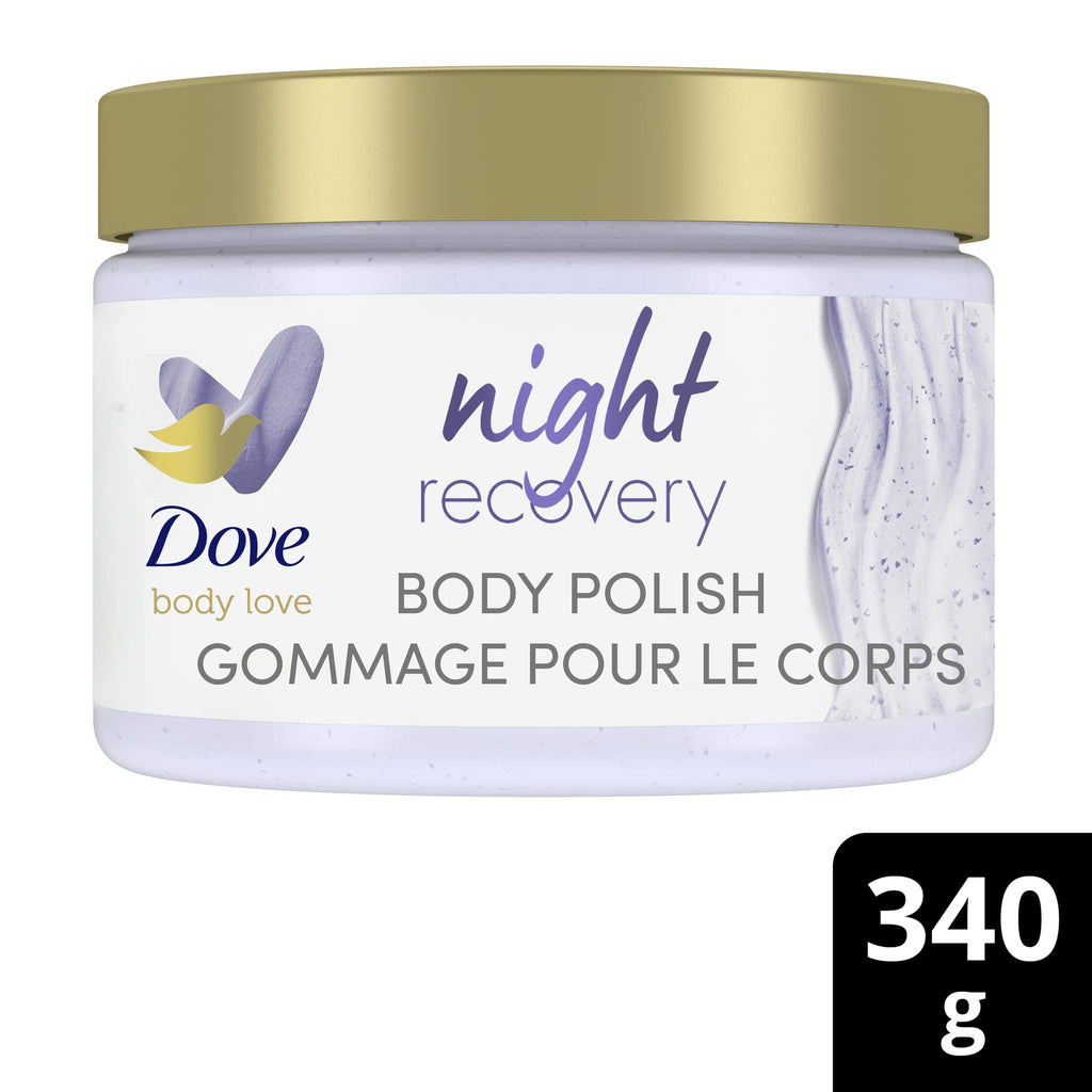 Dove Body Love Night Recovery Scrub with Retinol Serum | 340 g / 11.9 oz