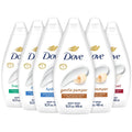 Dove Body Wash Variety 6-Pack – Hydrate, Gentle Pamper, Fresh Care & Silky Velvet 15.2 oz Each