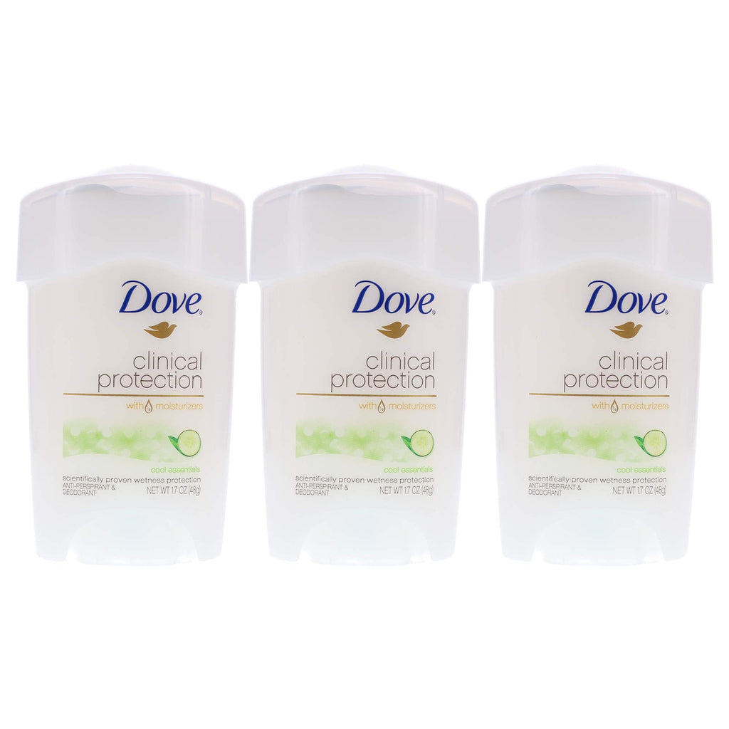 Dove Clinical Protection Cool Essentials Anti-Perspirant Deodorant – 3 Pack
