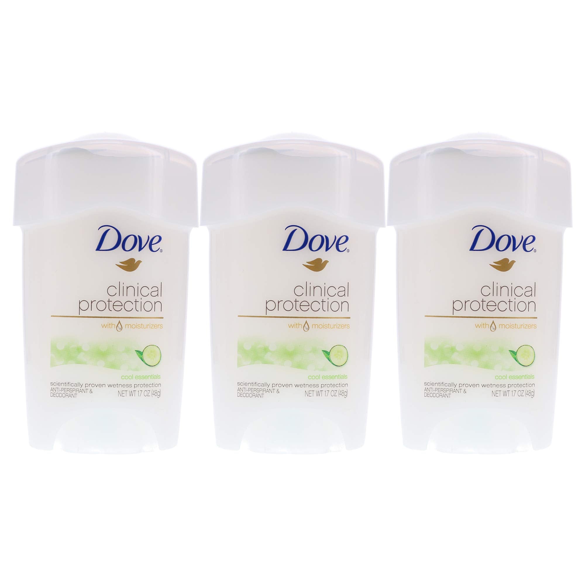 Dove Clinical Protection Cool Essentials Anti-Perspirant Deodorant – 3 Pack