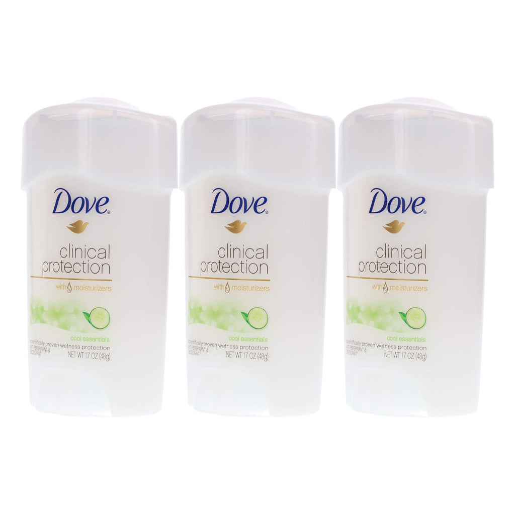 Dove Clinical Protection Cool Essentials Anti-Perspirant Deodorant – 3 Pack